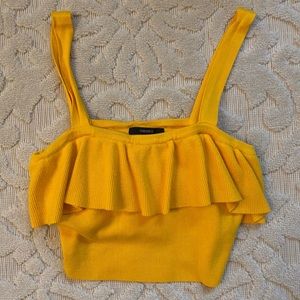 Forever 21 Cropped Peplum Top